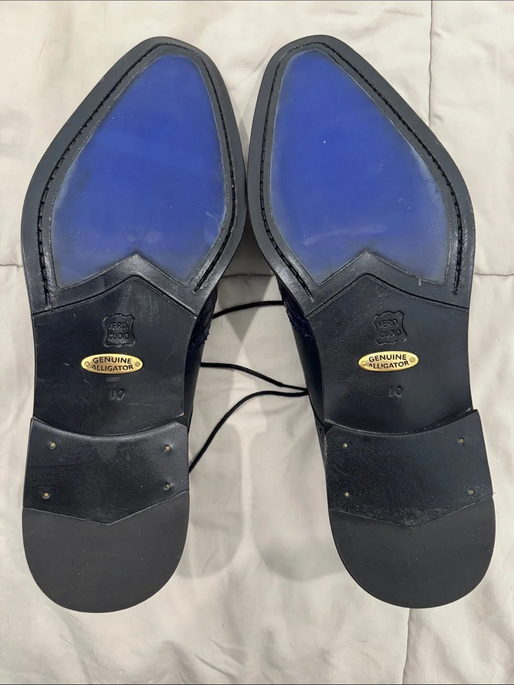 Belvedere BELV. WING LU Genuine Alligator 10 NWT